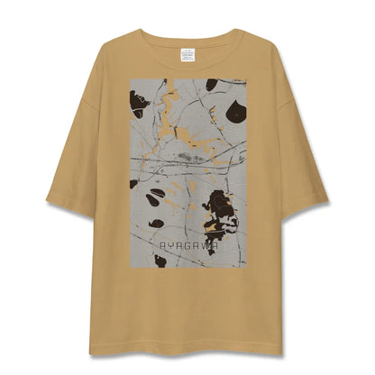 【綾川（香川県）】地図柄ビッグシルエットTシャツ