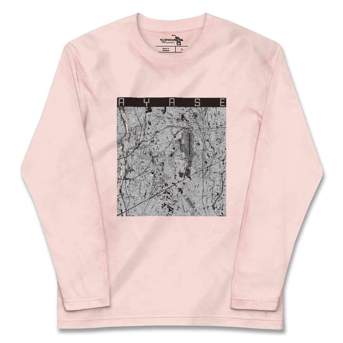 【綾瀬(神奈川県)】地図柄ロングスリーブTシャツ