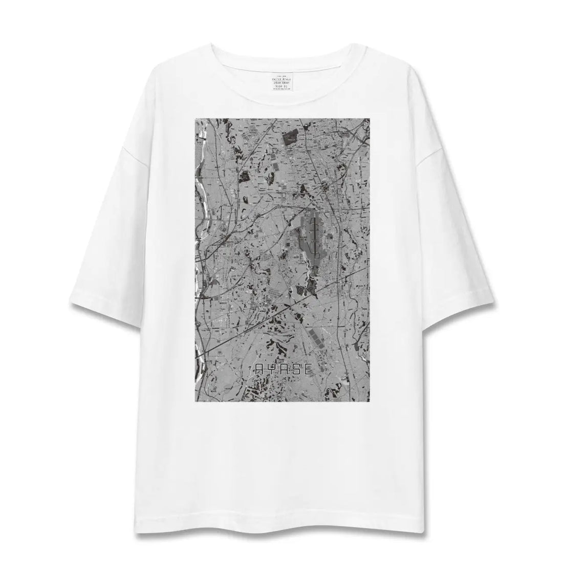 【綾瀬(神奈川県)】地図柄ビッグシルエットTシャツ