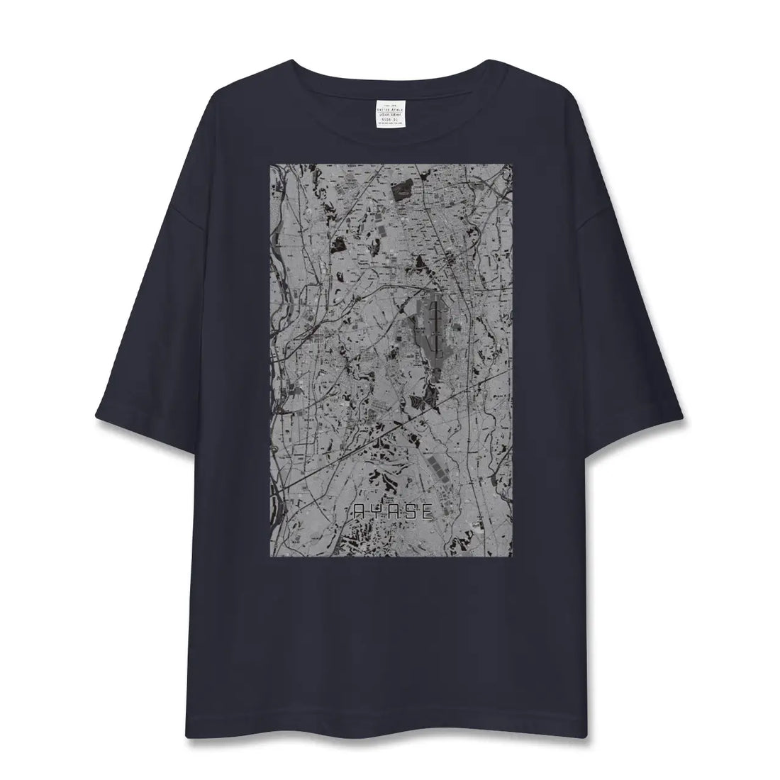【綾瀬（神奈川県）】地図柄ビッグシルエットTシャツ