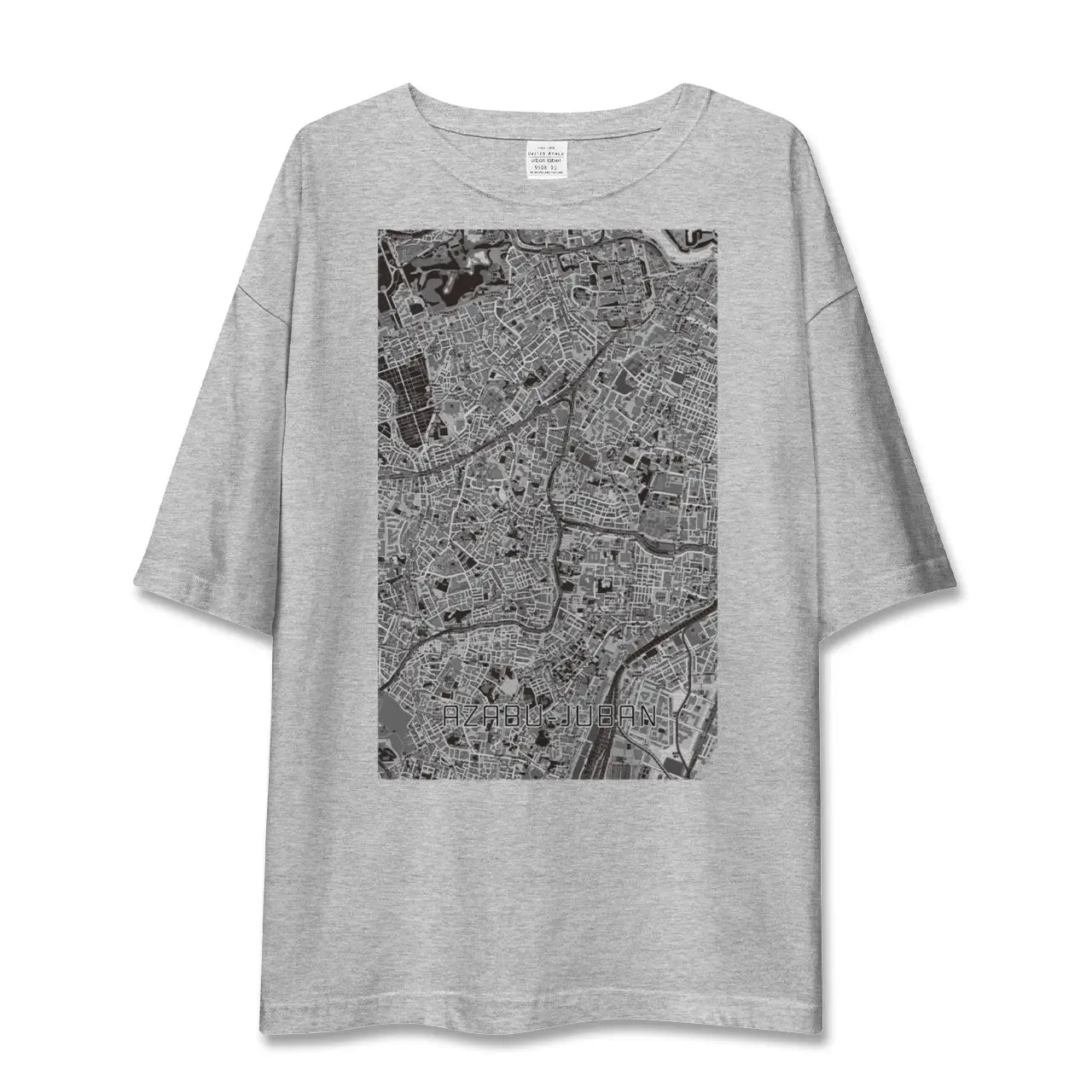 【麻布十番（東京都）】地図柄ビッグシルエットTシャツ