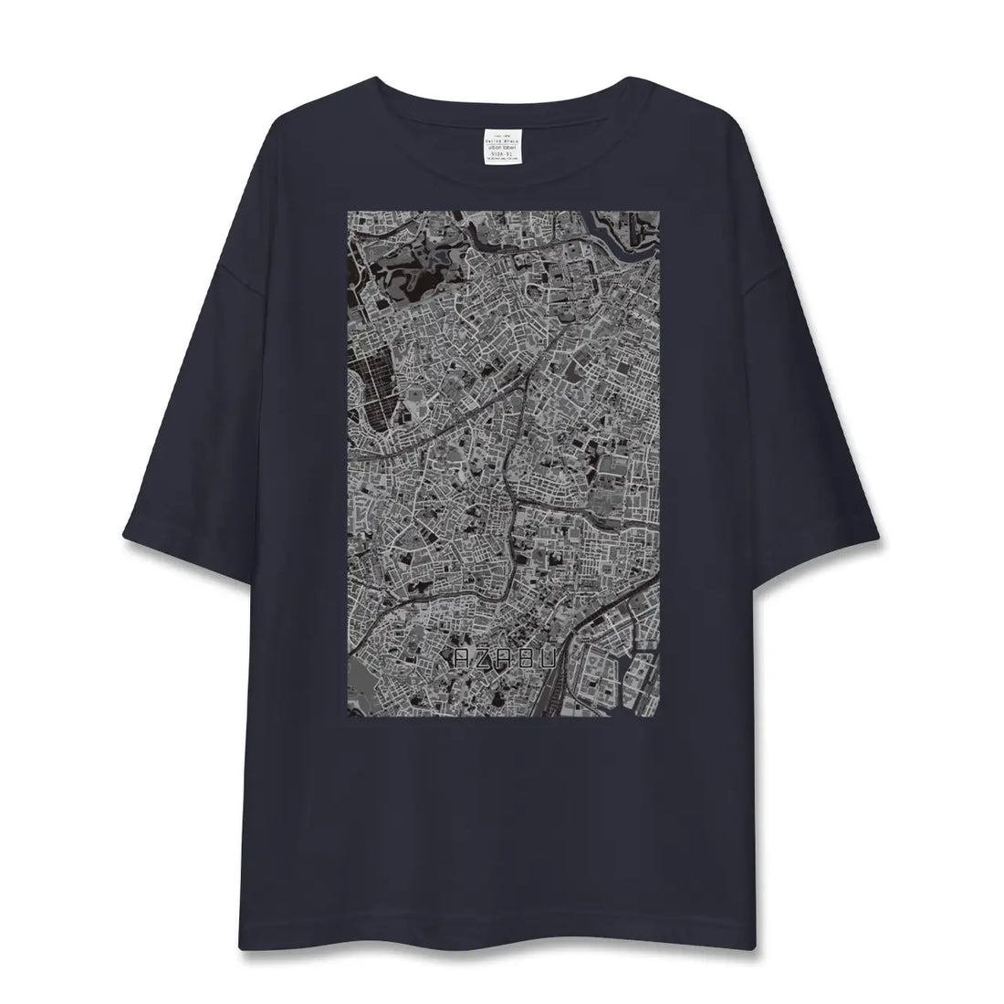【麻布（東京都）】地図柄ビッグシルエットTシャツ
