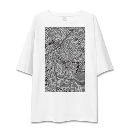 【麻布台（東京都）】地図柄ビッグシルエットTシャツ