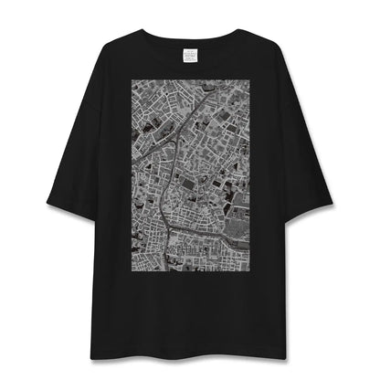 【麻布台（東京都）】地図柄ビッグシルエットTシャツ