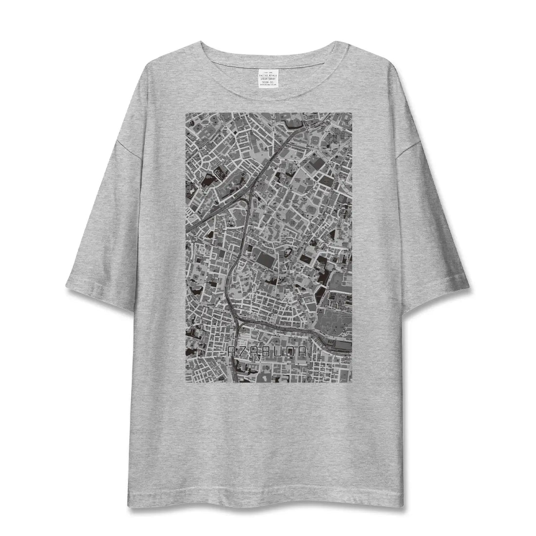 【麻布台（東京都）】地図柄ビッグシルエットTシャツ