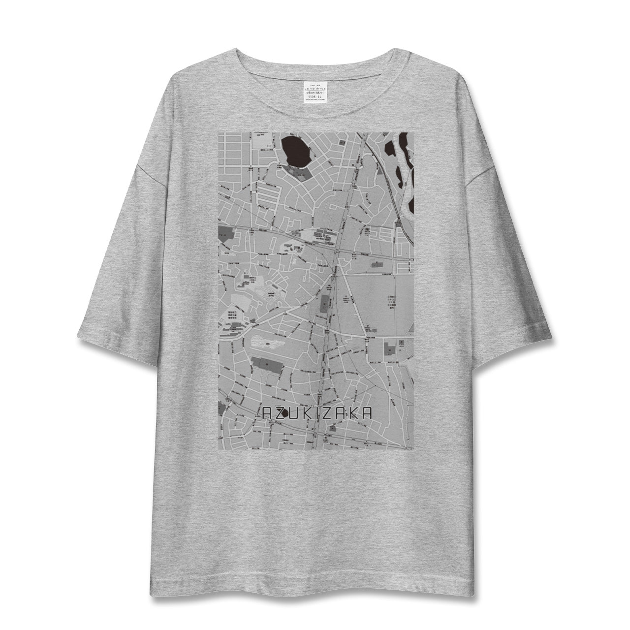 【小豆坂（愛知県）】地図柄ビッグシルエットTシャツ