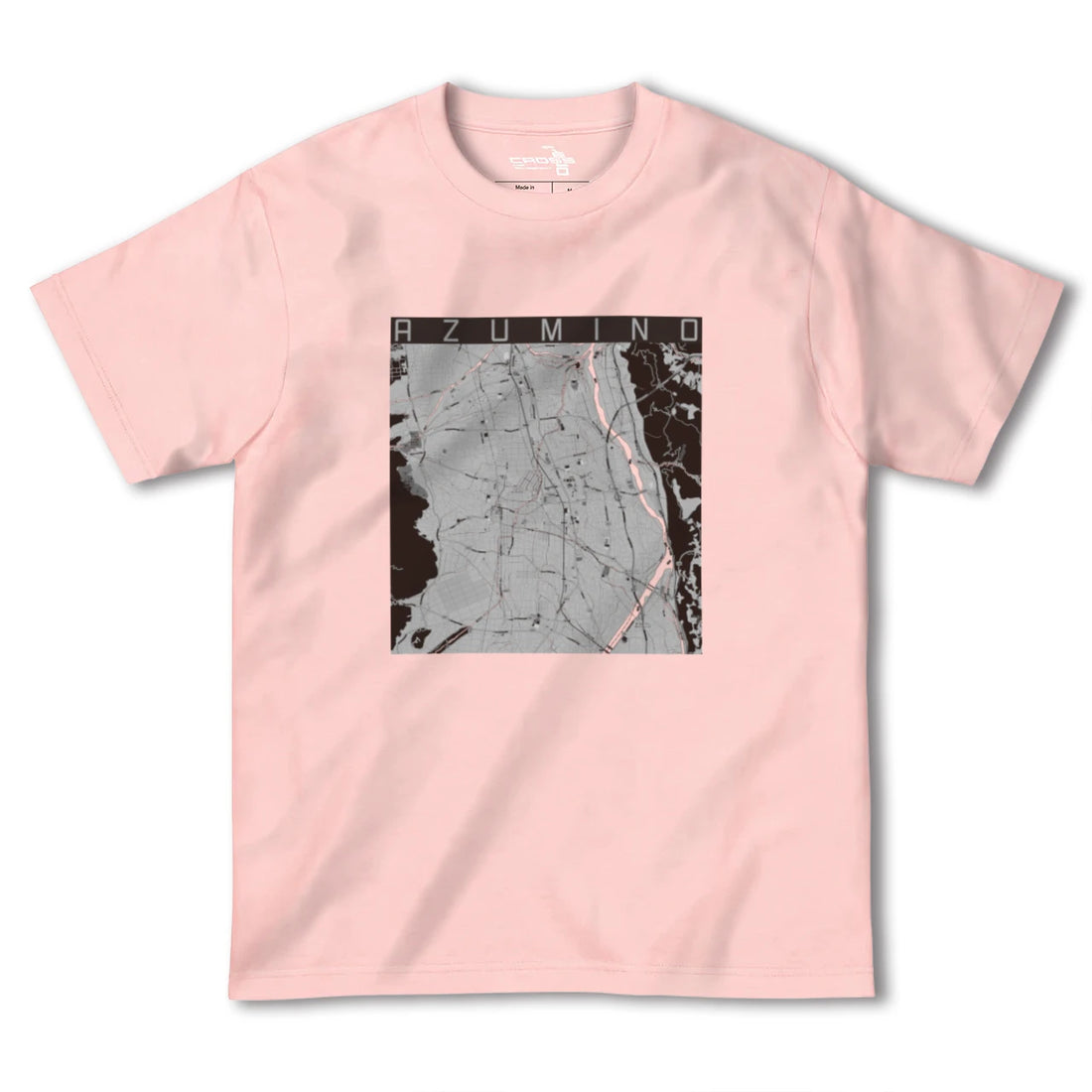 【安曇野(長野県)】地図柄ヘビーウェイトTシャツ