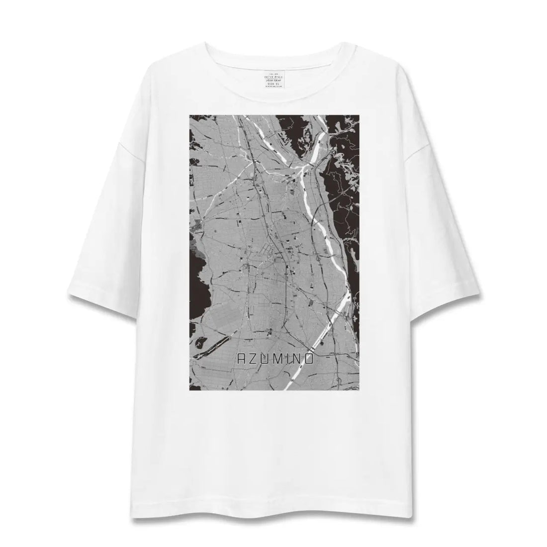 【安曇野(長野県)】地図柄ビッグシルエットTシャツ