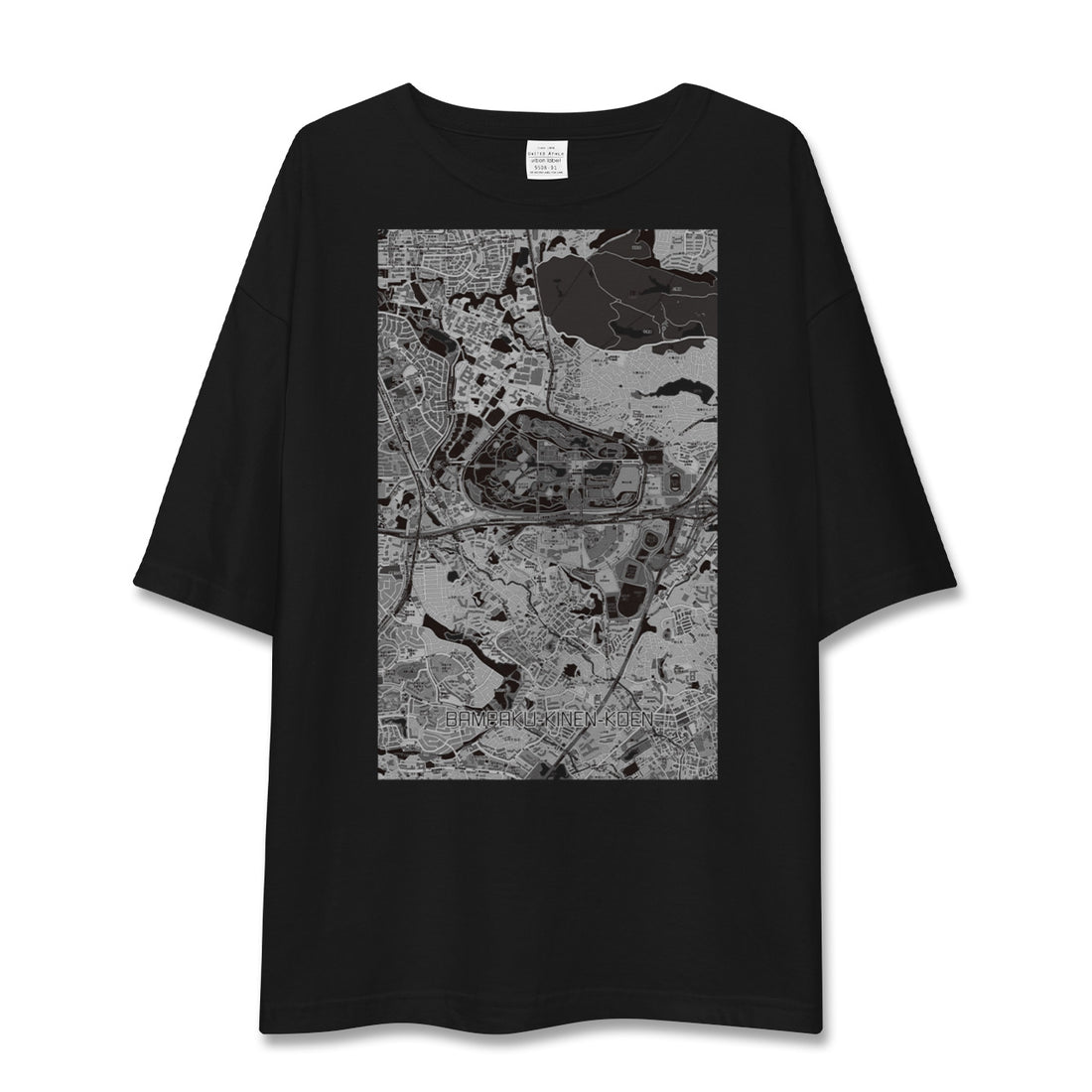 【万博記念公園(大阪府)】地図柄ビッグシルエットTシャツ
