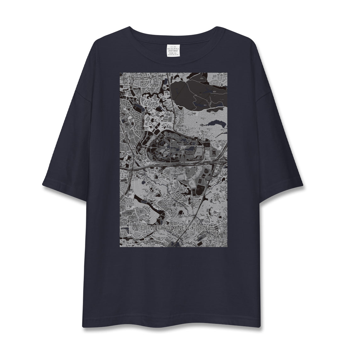 【万博記念公園（大阪府）】地図柄ビッグシルエットTシャツ