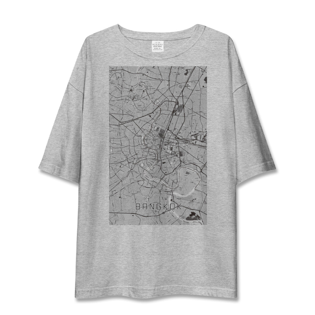 【バンコク（タイ）】地図柄ビッグシルエットTシャツ