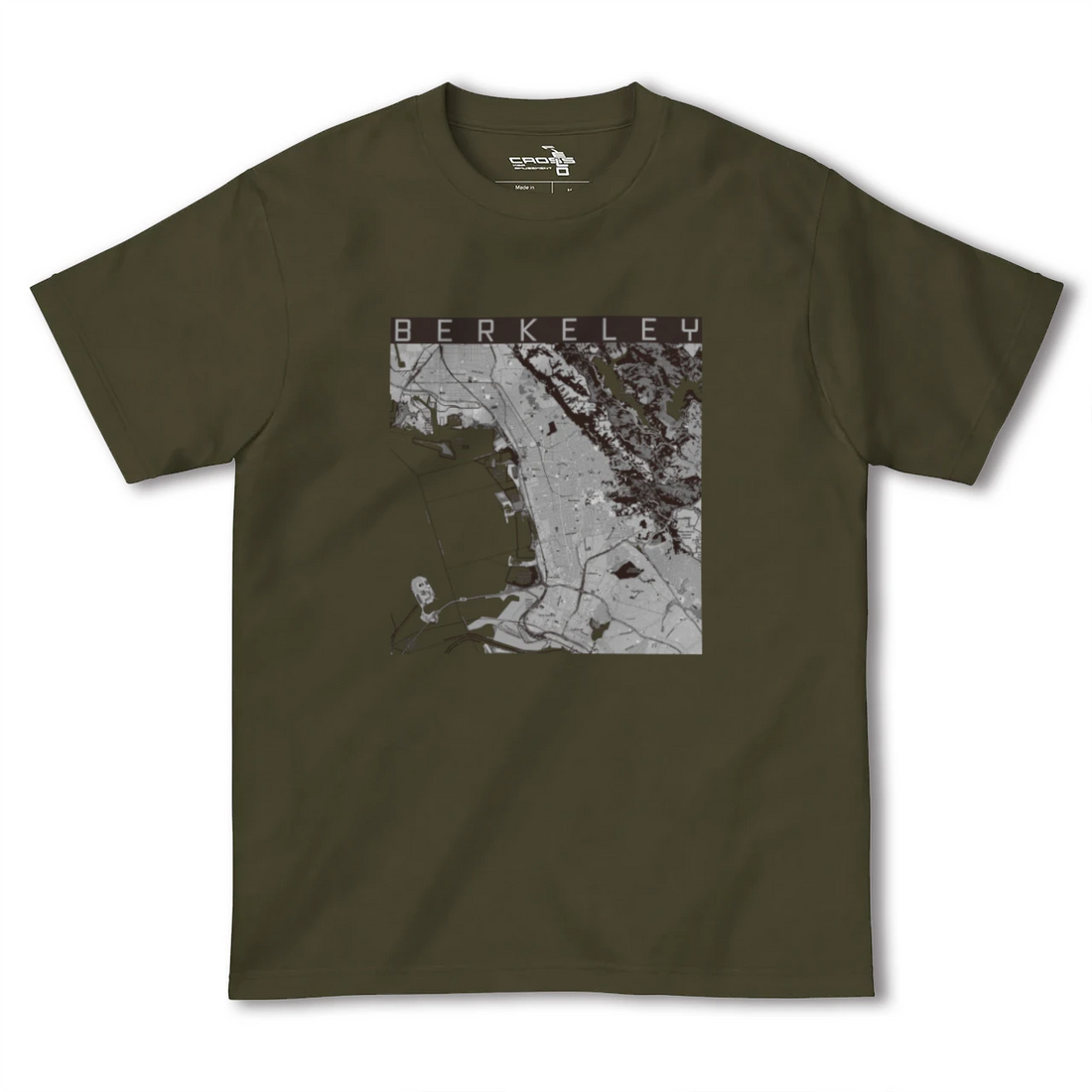 【バークレー(アメリカ)】地図柄ヘビーウェイトTシャツ