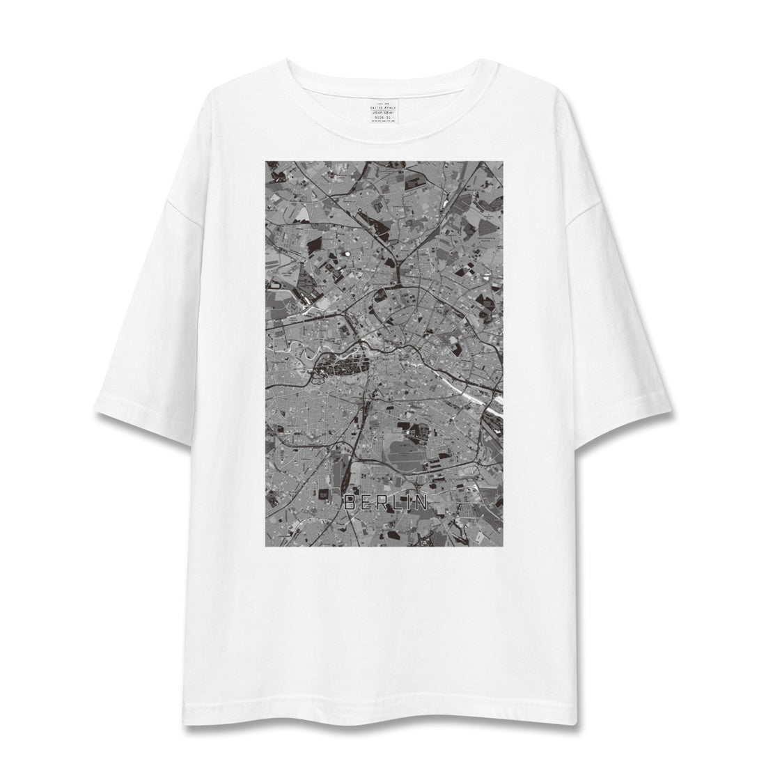 【ベルリン(ドイツ)】地図柄ビッグシルエットTシャツ