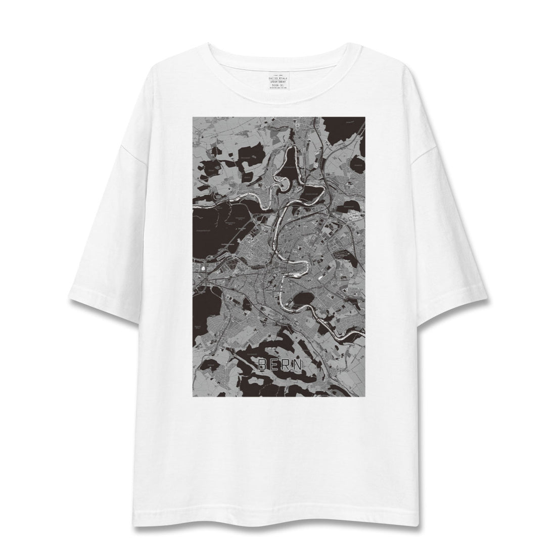 【ベルン(スイス)】地図柄ビッグシルエットTシャツ