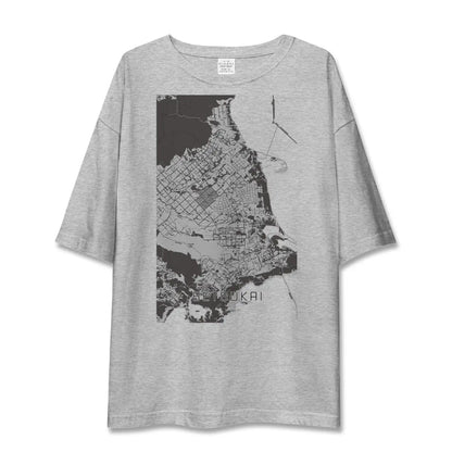 【別海（北海道）】地図柄ビッグシルエットTシャツ