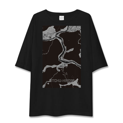 【備中広瀬（岡山県）】地図柄ビッグシルエットTシャツ
