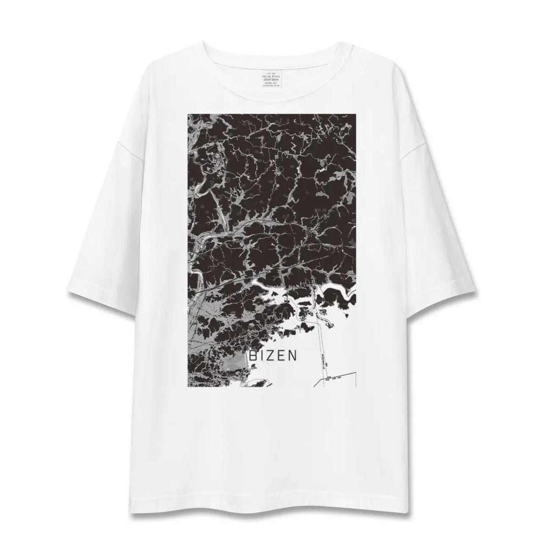 【備前(岡山県)】地図柄ビッグシルエットTシャツ