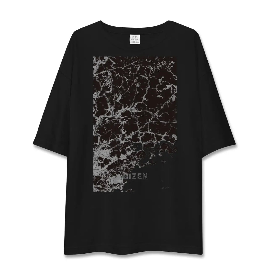【備前（岡山県）】地図柄ビッグシルエットTシャツ
