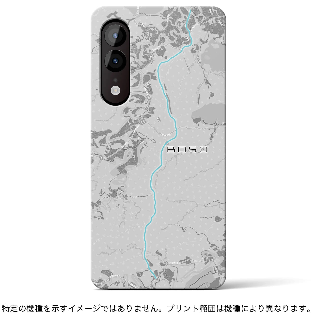 Recipro × Crossfield【房総】地図柄iPhoneケース（バックカバータイプ・アッシュ）iPhone 14 Pro 用