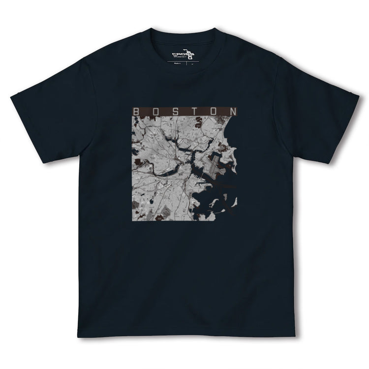 【ボストン（アメリカ）】地図柄ヘビーウェイトTシャツ