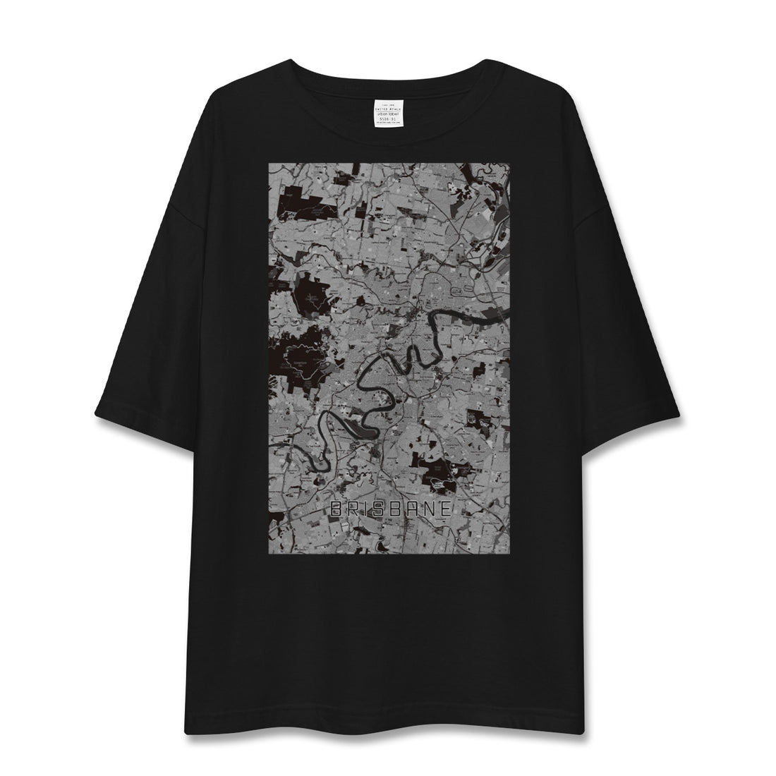 【ブリスベン(オーストラリア)】地図柄ビッグシルエットTシャツ