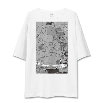 【分倍河原（東京都）】地図柄ビッグシルエットTシャツ