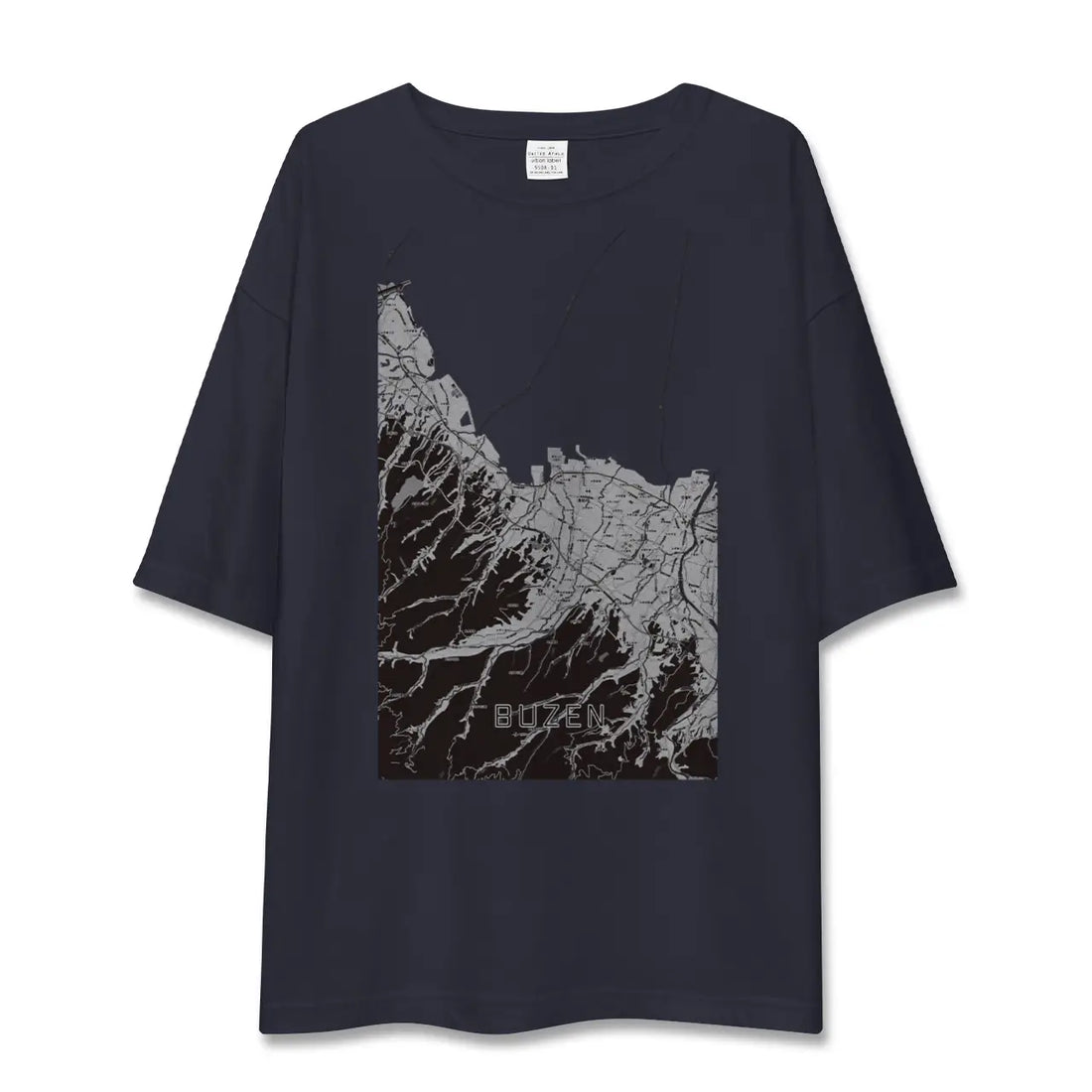 【豊前（福岡県）】地図柄ビッグシルエットTシャツ