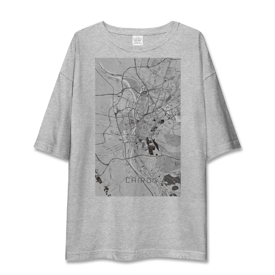 【カイロ(エジプト)】地図柄ビッグシルエットTシャツ