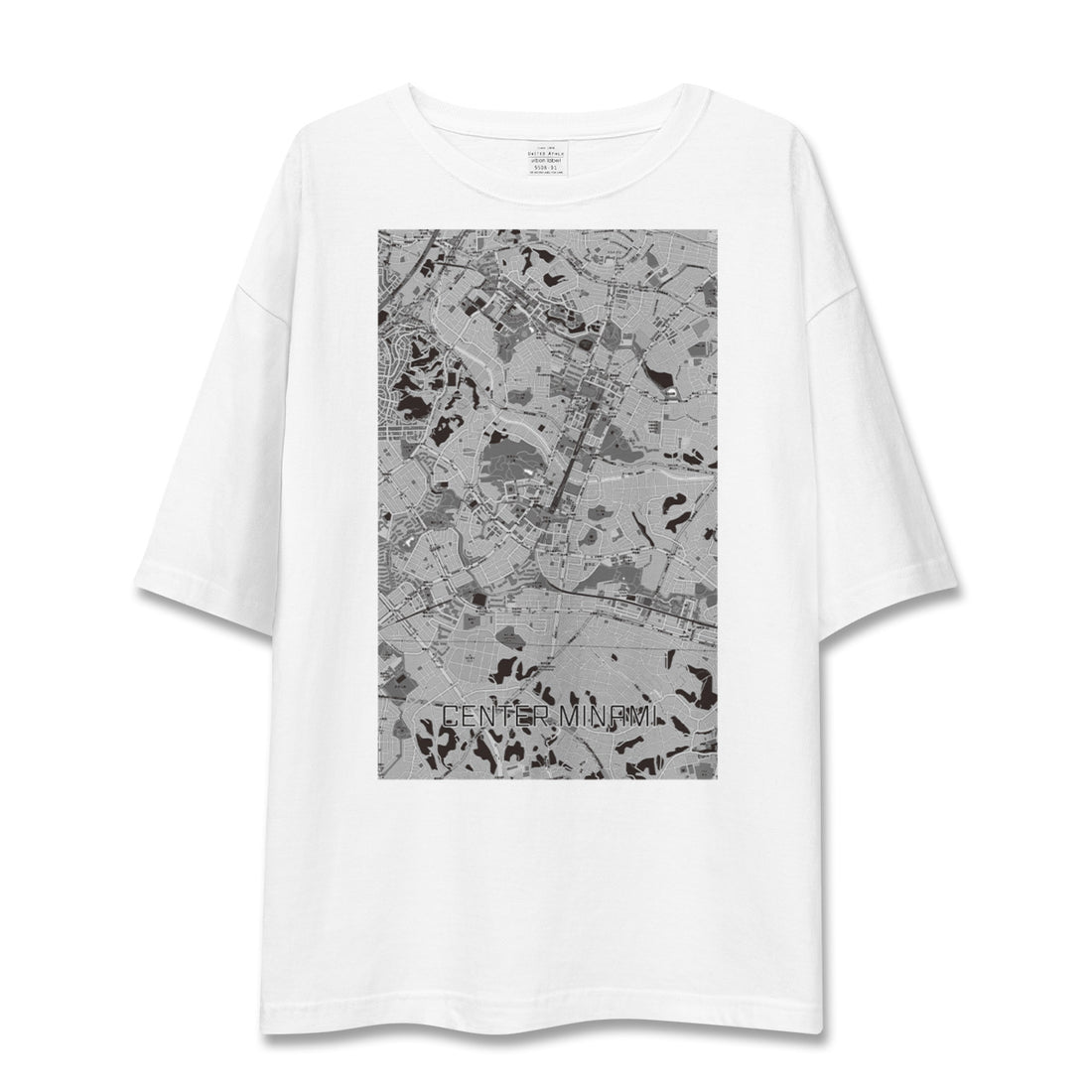 【センター南(神奈川県)】地図柄ビッグシルエットTシャツ