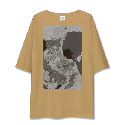 【シャウエン（モロッコ）】地図柄ビッグシルエットTシャツ