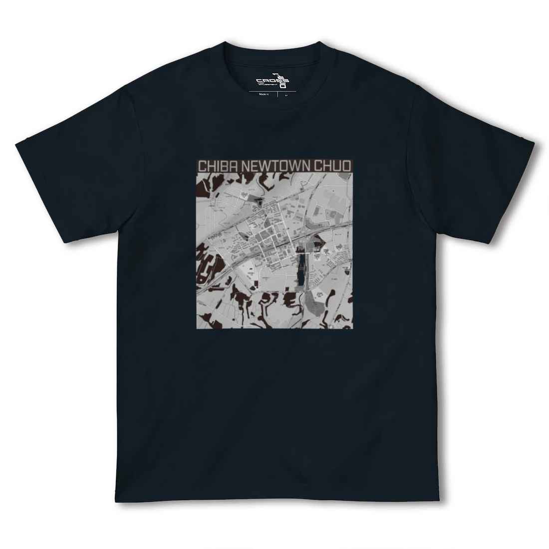 【千葉ニュータウン中央(千葉県)】地図柄ヘビーウェイトTシャツ