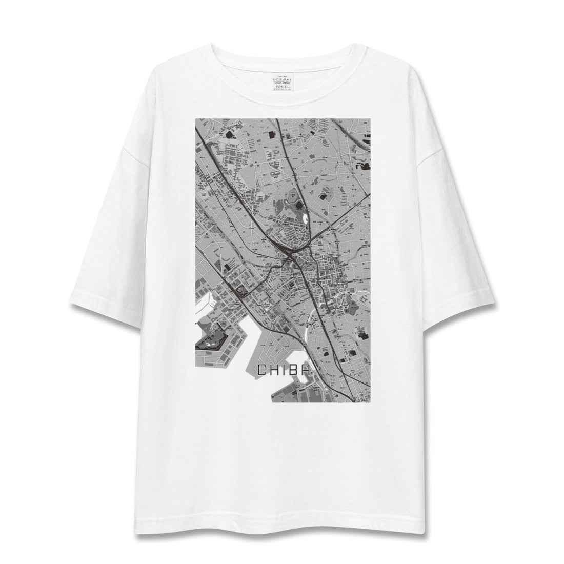 【千葉(千葉県)】地図柄ビッグシルエットTシャツ