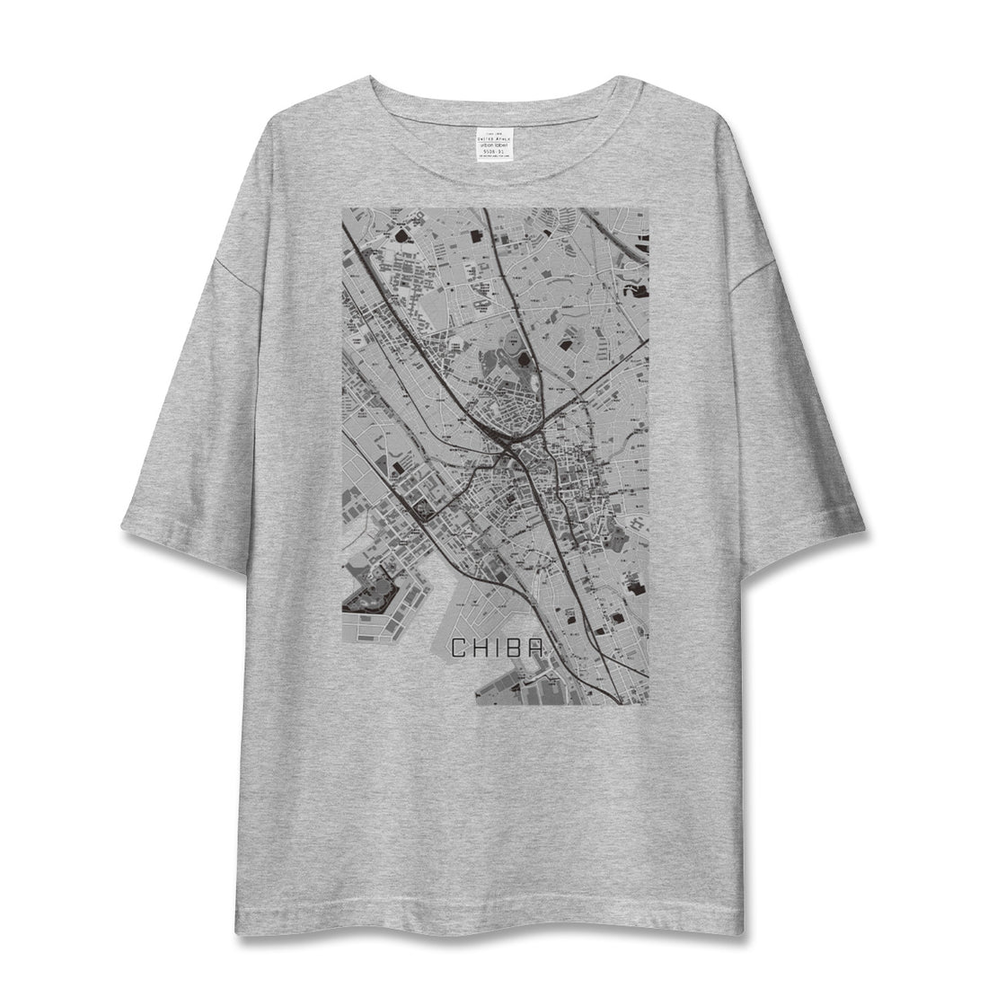 【千葉（千葉県）】地図柄ビッグシルエットTシャツ