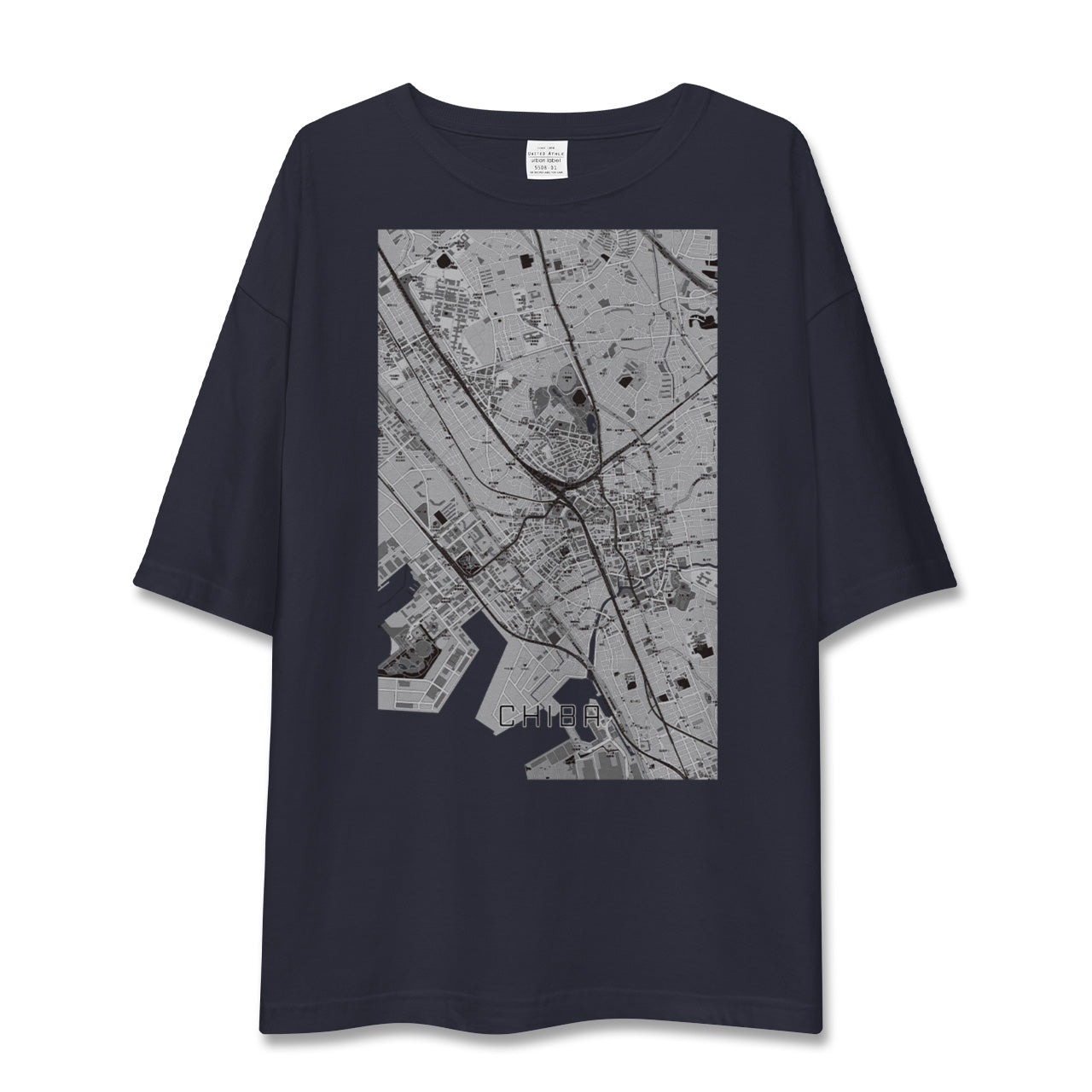 【千葉（千葉県）】地図柄ビッグシルエットTシャツ