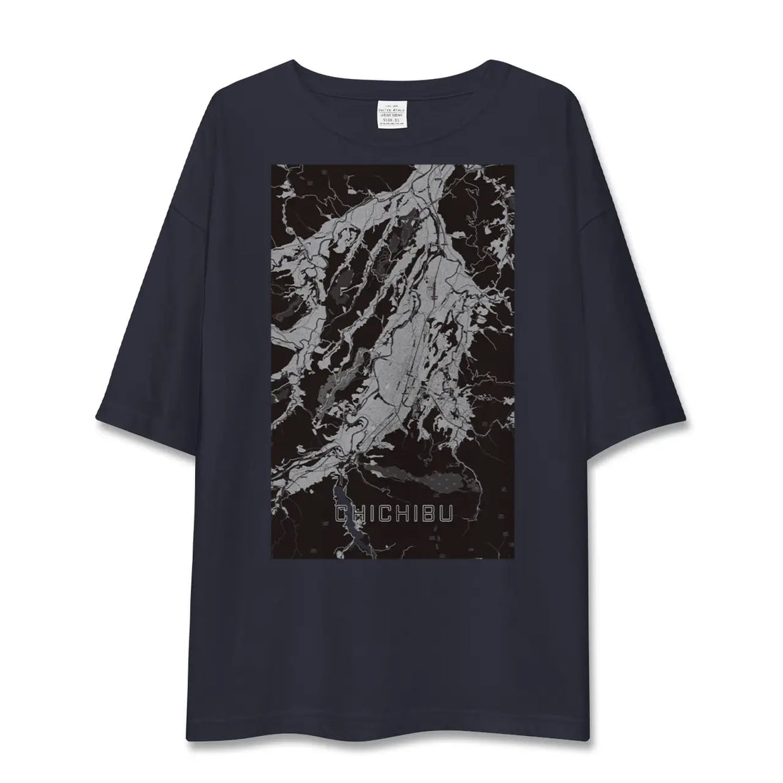 【秩父（埼玉県）】地図柄ビッグシルエットTシャツ