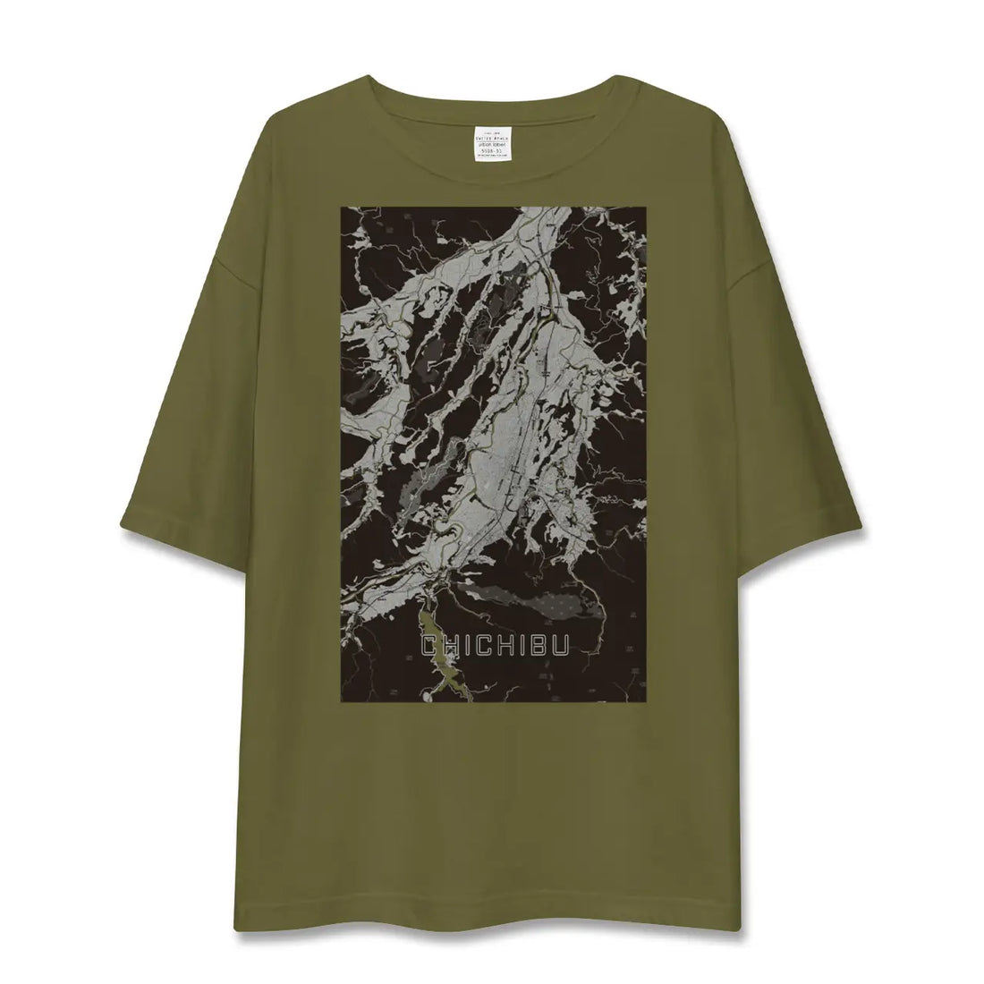【秩父(埼玉県)】地図柄ビッグシルエットTシャツ