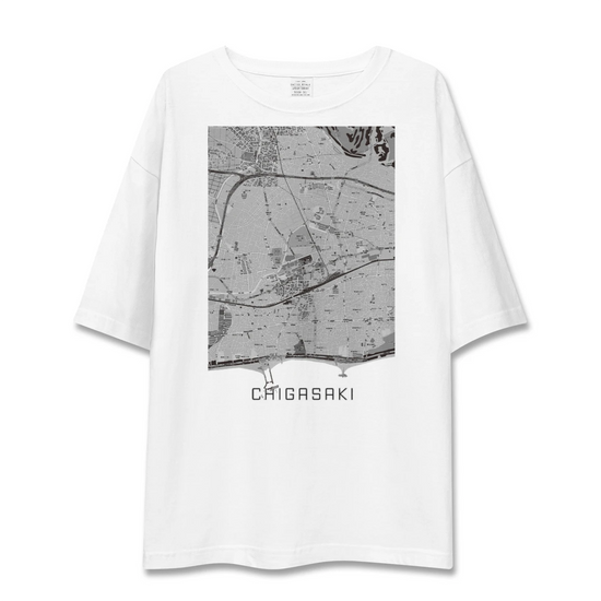 【茅ケ崎2（神奈川県）】地図柄ビッグシルエットTシャツ