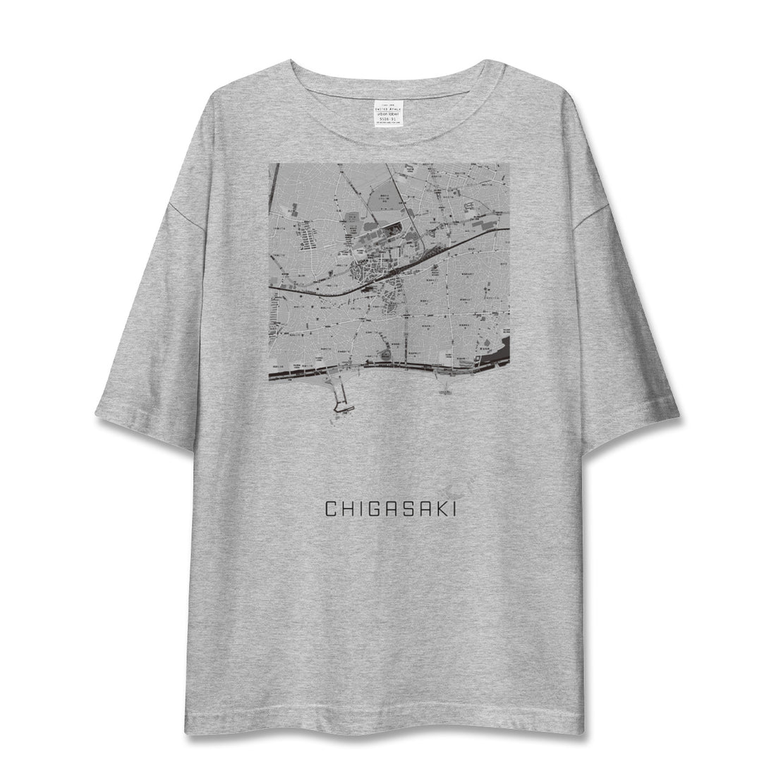 【茅ヶ崎（神奈川県）】地図柄ビッグシルエットTシャツ