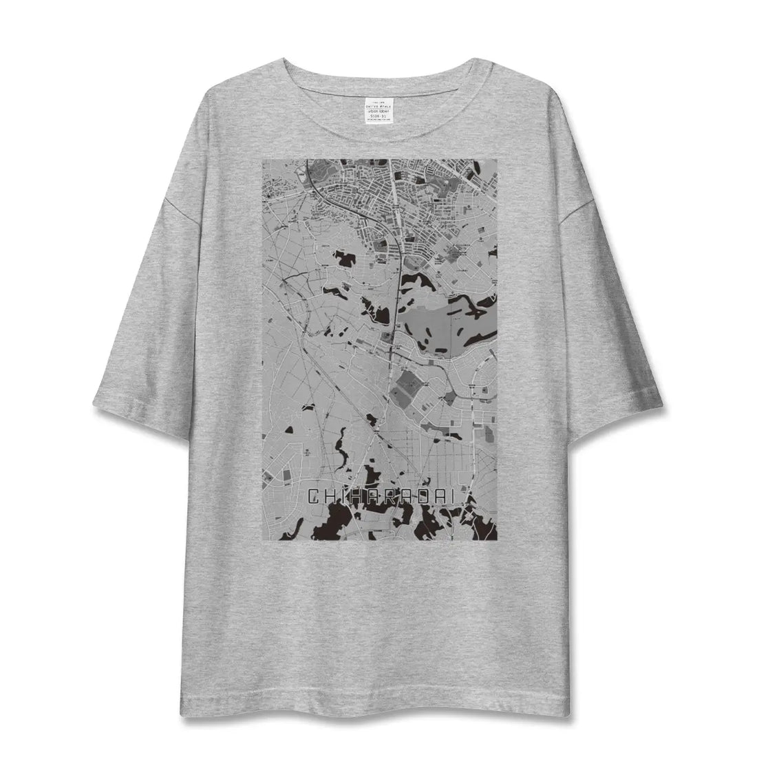 【ちはら台（千葉県）】地図柄ビッグシルエットTシャツ