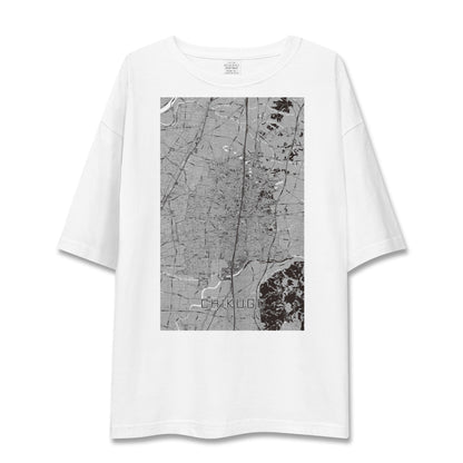 【筑後（福岡県）】地図柄ビッグシルエットTシャツ