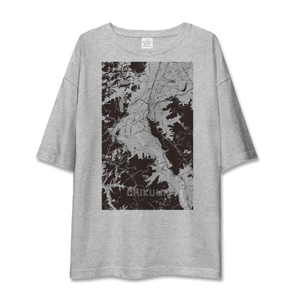 【千曲（長野県）】地図柄ビッグシルエットTシャツ