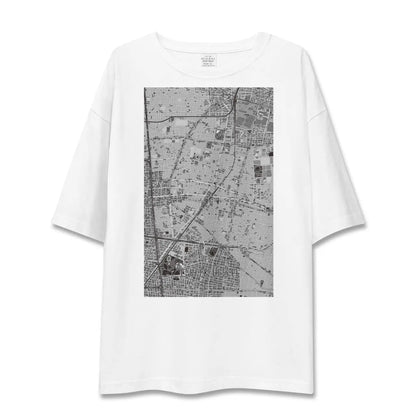 【千種（愛知県）】地図柄ビッグシルエットTシャツ