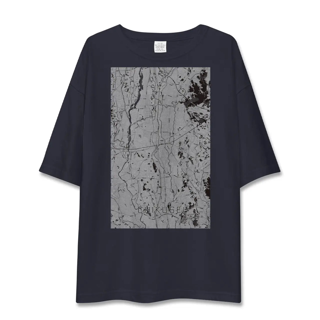 【筑西（茨城県）】地図柄ビッグシルエットTシャツ