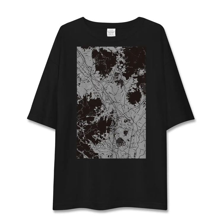 【筑紫野（福岡県）】地図柄ビッグシルエットTシャツ