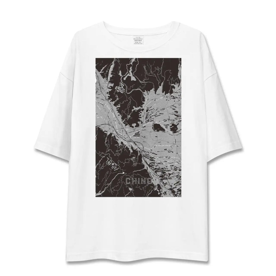 【茅野(長野県)】地図柄ビッグシルエットTシャツ