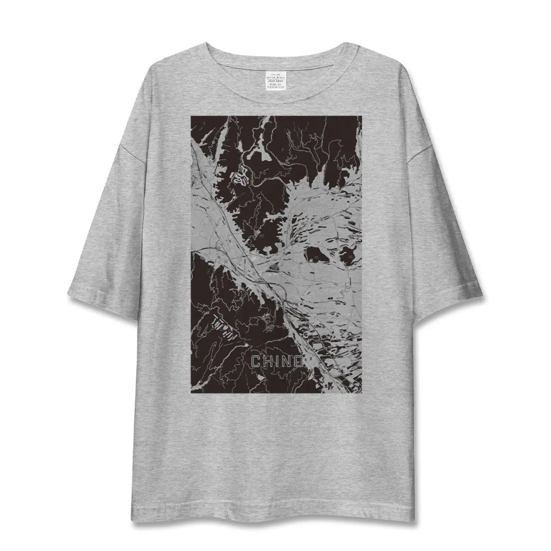 【茅野（長野県）】地図柄ビッグシルエットTシャツ