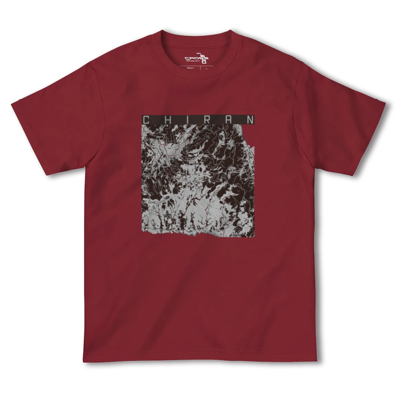 【知覧（鹿児島県）】地図柄ヘビーウェイトTシャツ