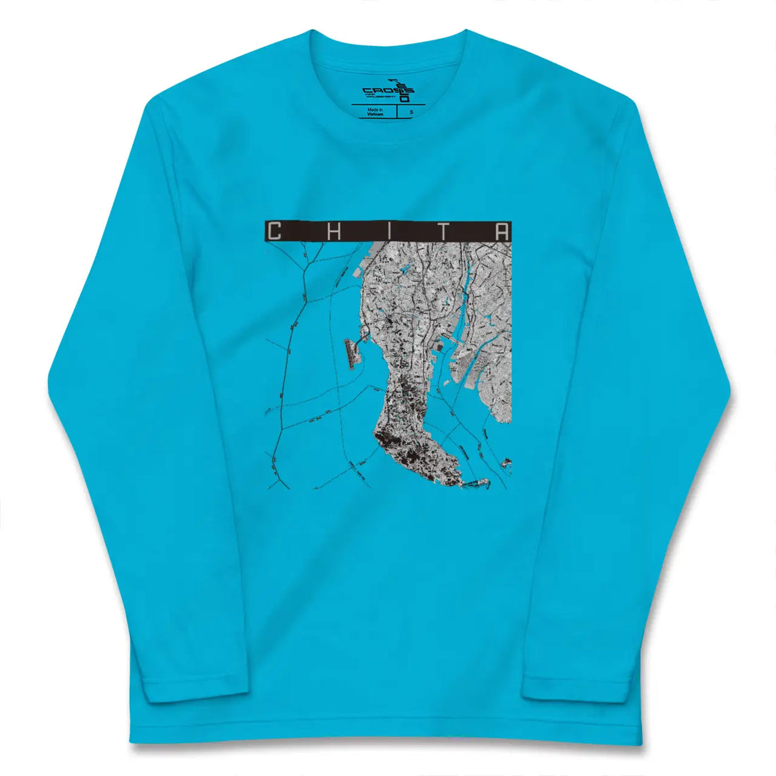 【知多2(愛知県)】地図柄ロングスリーブTシャツ