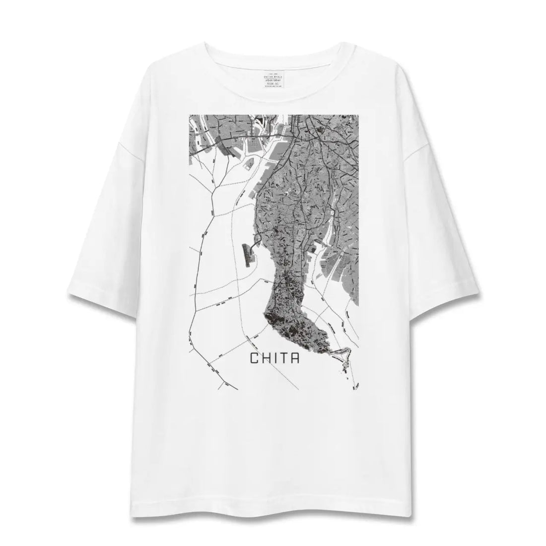 【知多2(愛知県)】地図柄ビッグシルエットTシャツ