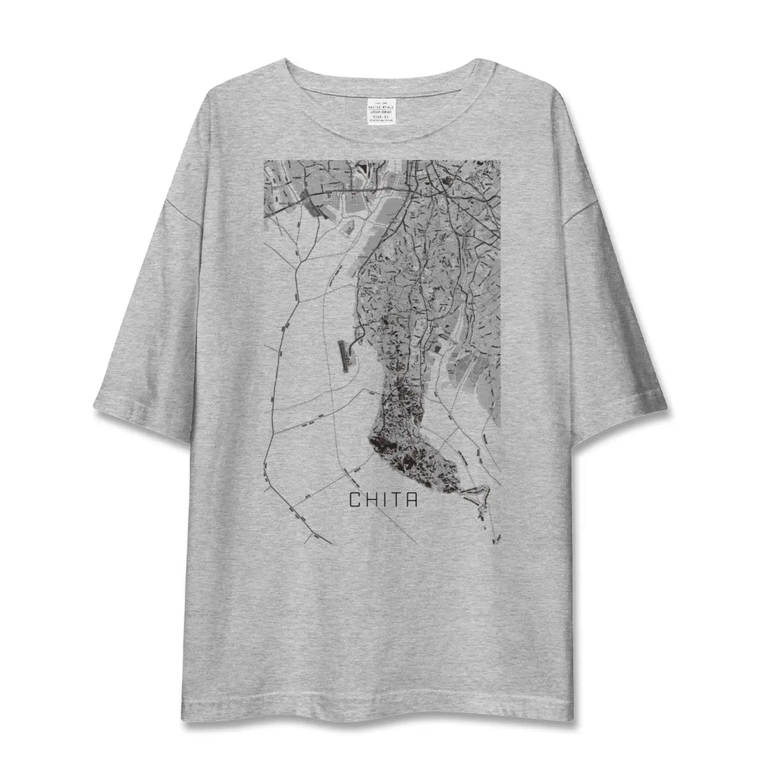 【知多2(愛知県)】地図柄ビッグシルエットTシャツ